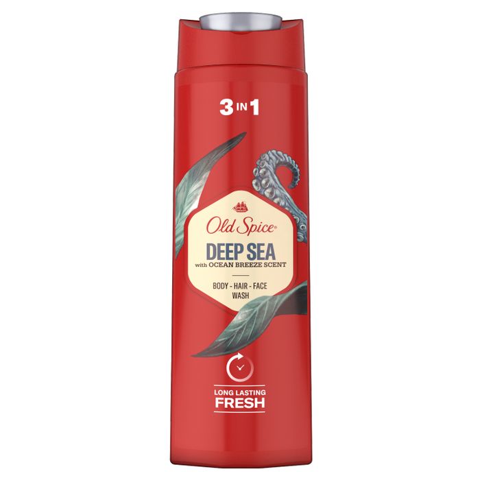 Old Spice Deep Sea Żel Pod Prysznic I Szampon Dla Mężczyzn 400 ml, 3 W 1 main product photo