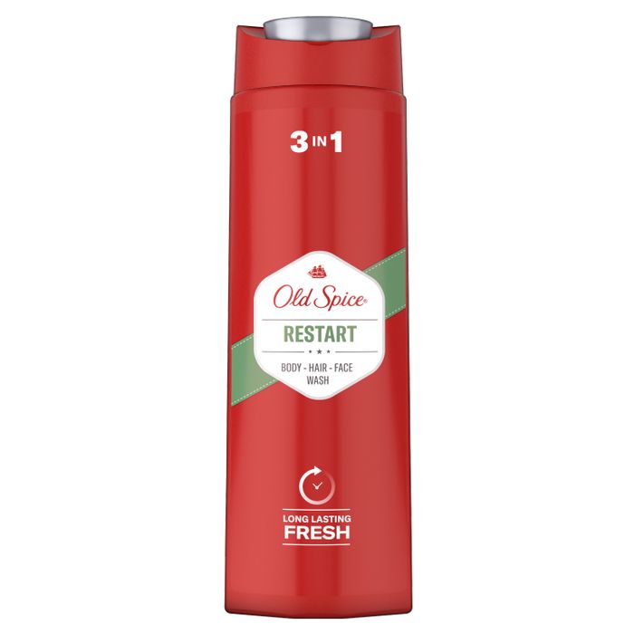 Old Spice Restart Żel Pod Prysznic I Szampon Dla Mężczyzn 400 ml, 3 W 1 main product photo