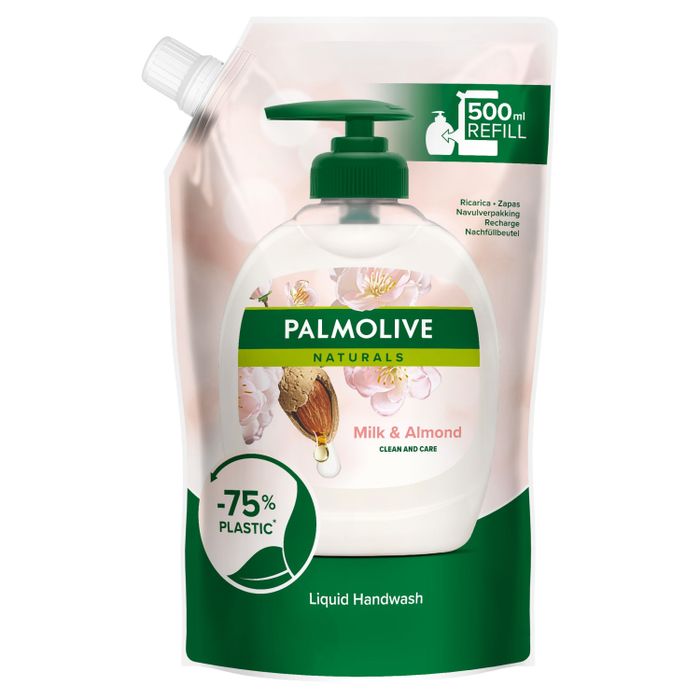 Palmolive Naturals Milk & Almond (Mleko i Migdał) Kremowe mydło w płynie do rąk zapas 500 ml main product photo