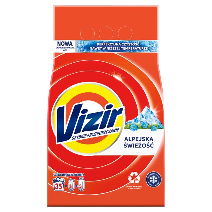 Vizir Proszek do prania Alpine Fresh, 35 prań main product photo