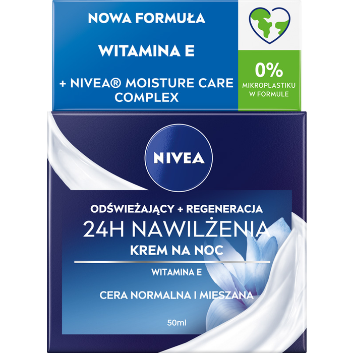 NIVEA krem na noc - odświeżająco-regenerujący 24H 50 ml main product photo