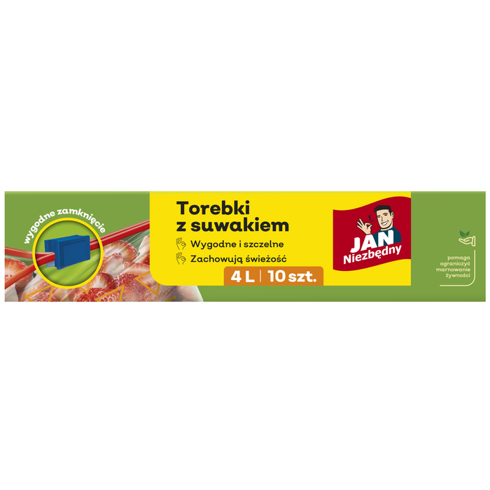 JAN NIEZBĘDNY torebki z suwakiem 4L 10 sztuk main product photo