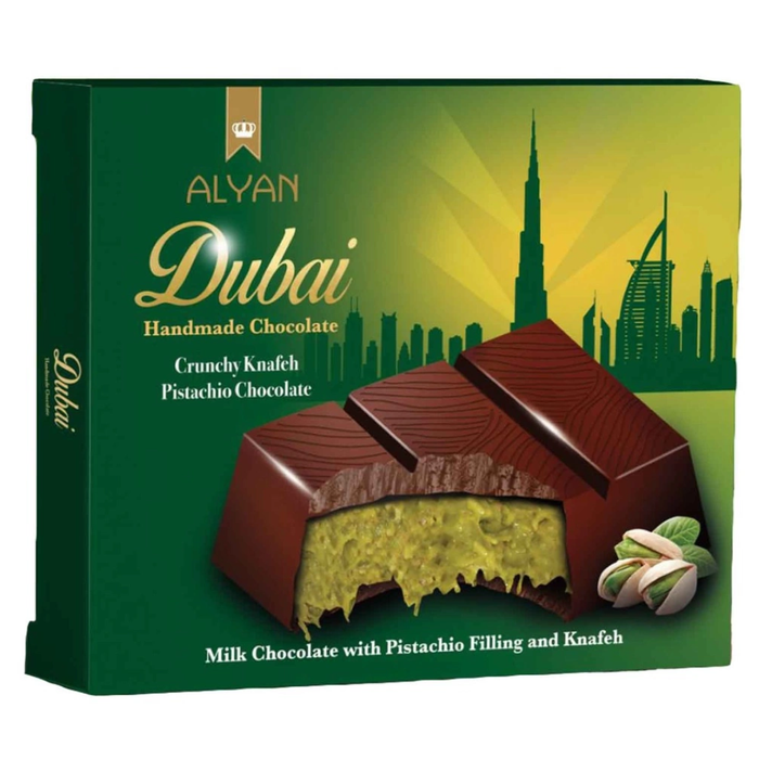 Alyan Dubajska czekolada mleczna z pistacjami 100g main product photo