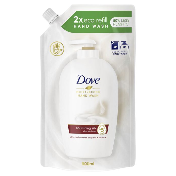 Dove Nourishing Silk Pielęgnujące mydło w płynie zapas 500 ml main product photo