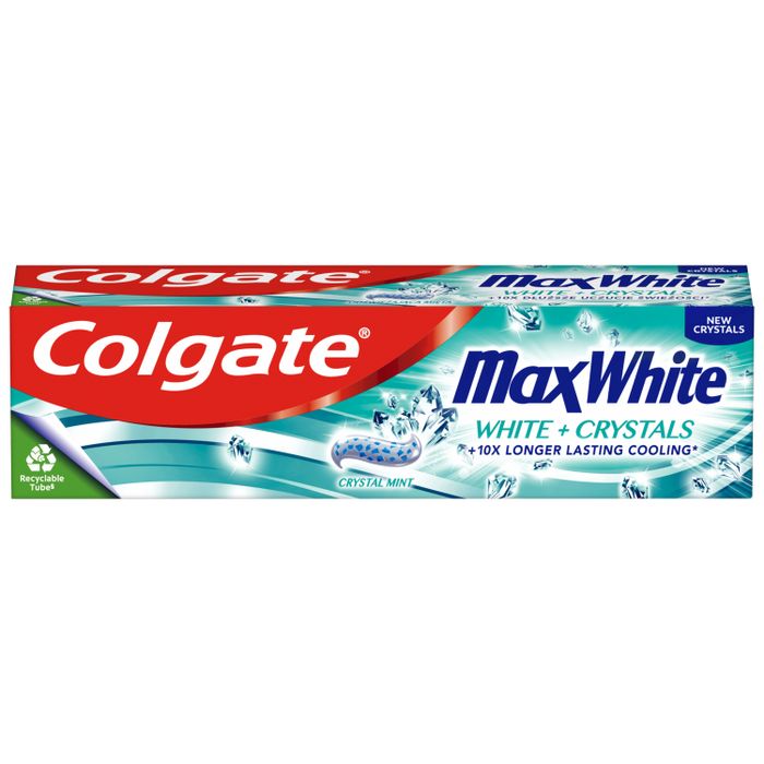 Colgate Max White White Crystals 75ml main product photo