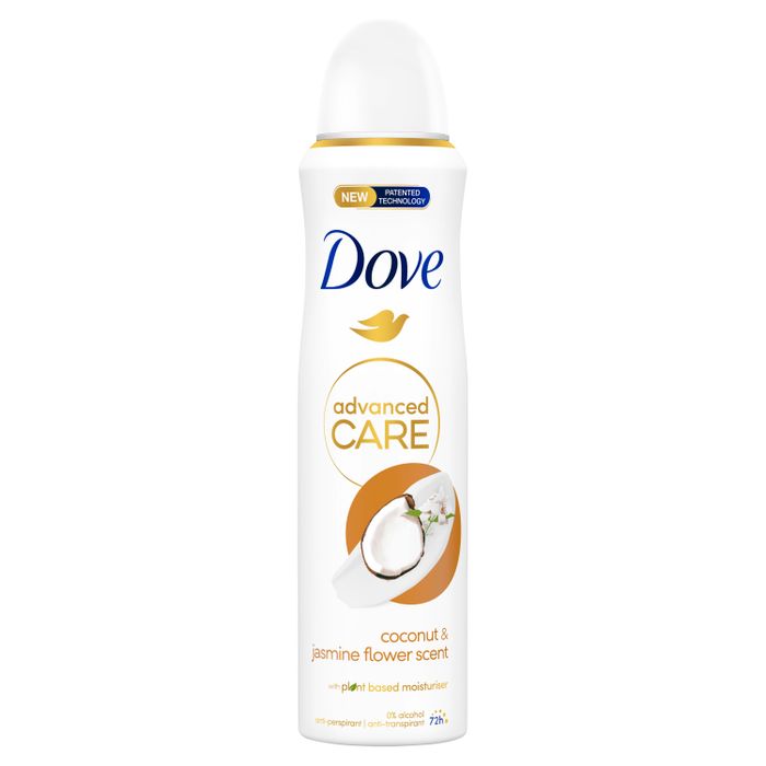 Dove Advanced Care Coconut & Jasmine Flower Scent Antyperspirant w aerozolu 150 ml main product photo