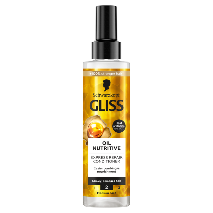 Gliss Oil Nutritive Ekspresowa odżywka do włosów przesuszonych i nadwyrężonych 200 ml main product photo