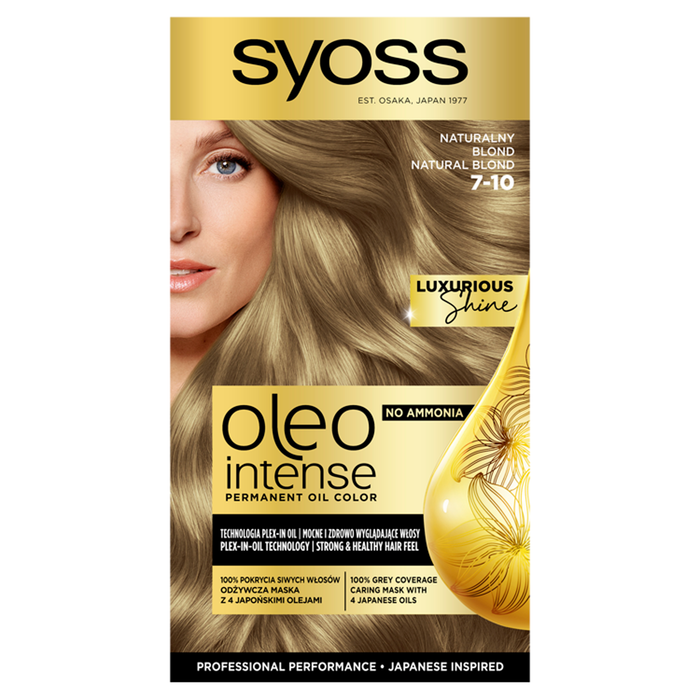 Syoss Oleo Intense Farba do włosów 7-10 naturalny blond main product photo