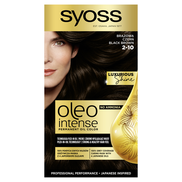 Syoss Oleo Intense Farba do włosów 2-10 brązowa czerń main product photo