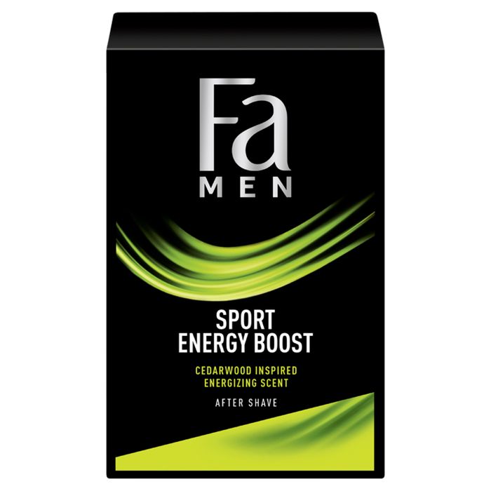 Fa Men Sport Energy Boost Woda po goleniu o świeżym zapachu limonek i drzewa cedrowego 100 ml main product photo