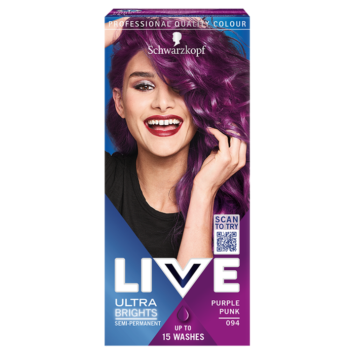 Schwarzkopf Live Ultra Brights or Pastel Farba do włosów Purple Punk 094 main product photo