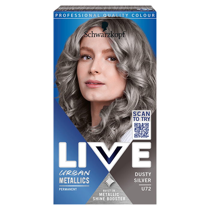 Schwarzkopf Live Urban Metallics farba do włosów U72 Dusty Silver main product photo