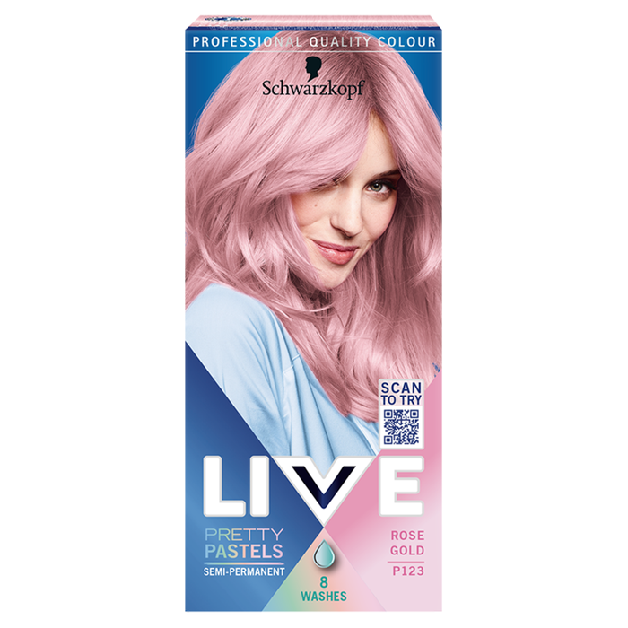 Schwarzkopf Live Ultra Brights Pretty Pastels Farba do włosów Rose Gold P123 main product photo