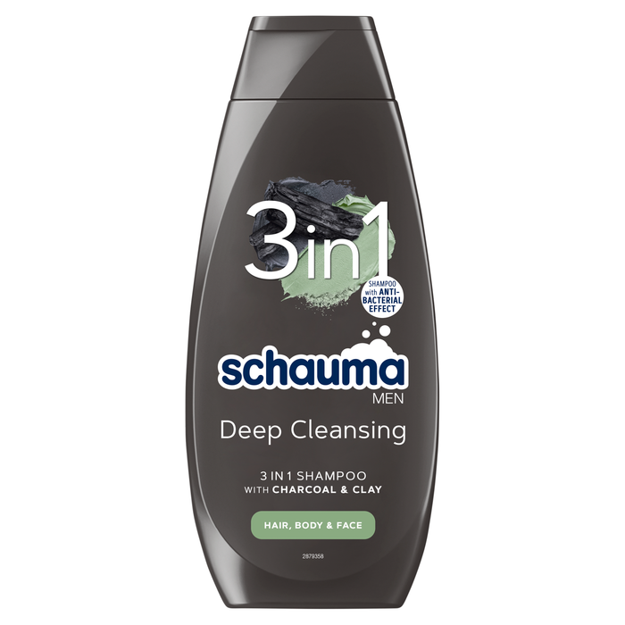 SCHAUMA MEN 3W1 Hair - Body - Face  Szampon i żel do kąpieli, 400 ml main product photo
