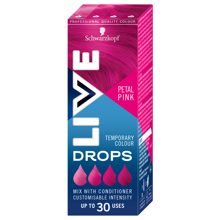 SCHWARZKOPF LIVE DROPS KROPLE KOLORYZUJĄCE PETAL PINK main product photo