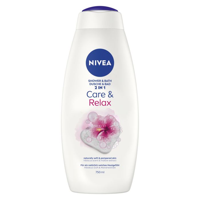 Nivea Care & Relax Płyn DO Kąpieli I ŻEL POD Prysznic 2W1 750 ml main product photo