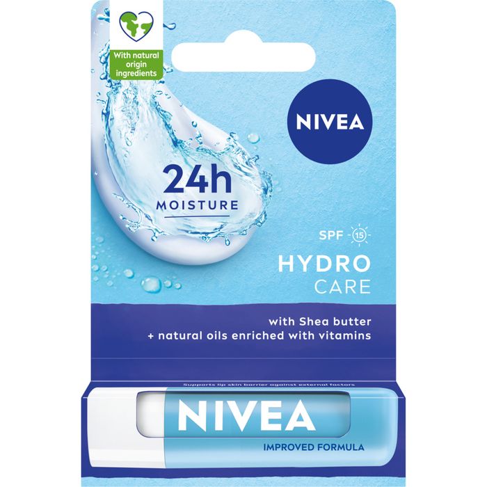 NIVEA Hydro Care SPF 15 pomadka do ust 4,8 g main product photo