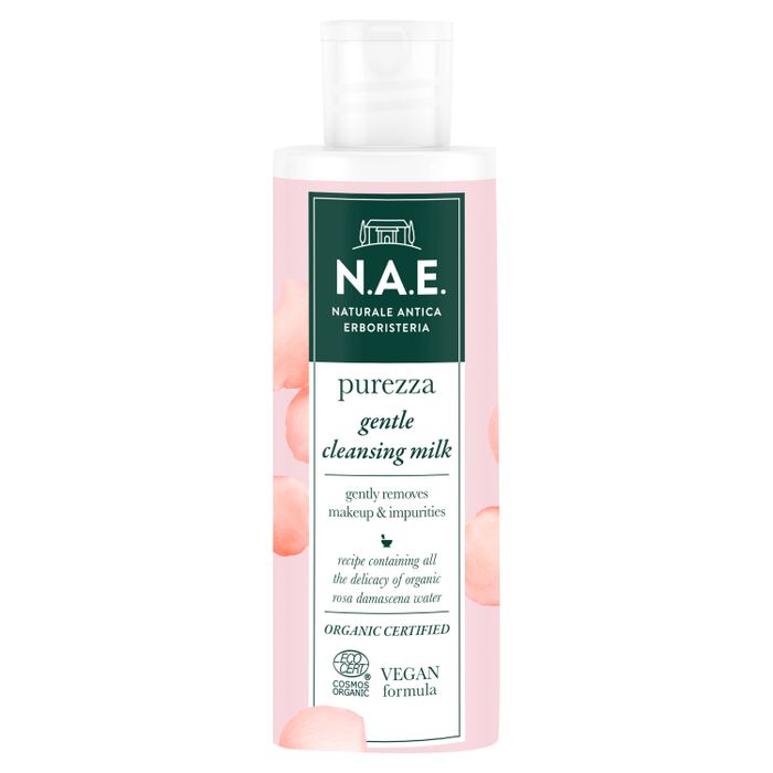 N.A.E. Purezza Mleczko oczyszczające do twarzy z organiczną wodą róży damasceńskiej 200 ml main product photo