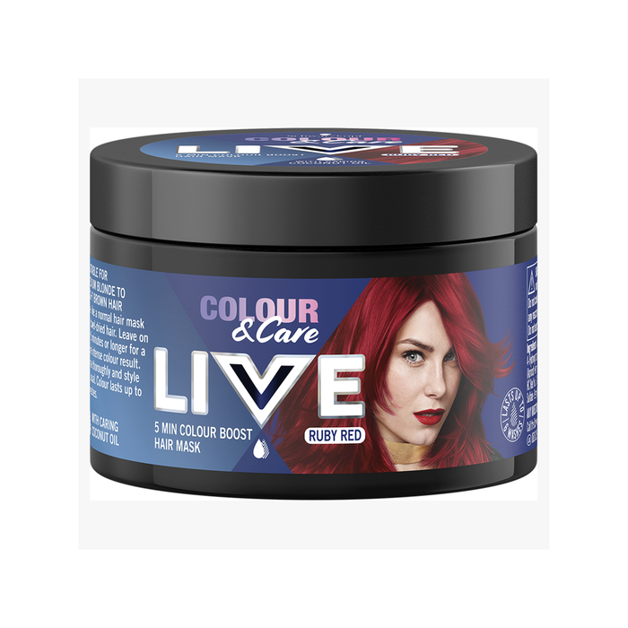 Schwarzkopf Live maska do włosów Colour&Care 5 minutowa koloryzująca Ruby Red 150 ml main product photo