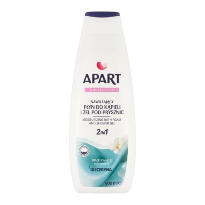 APART DOUBLE CARE PŁYN DO KĄPIELI I ŻEL POD PRYSZNIC 2W1 BIAŁE KWIATY 900ML main product photo