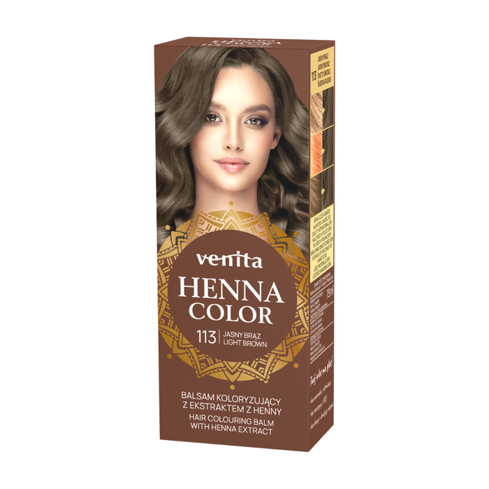 Venita Henna Color ziołowy balsam 113 Jasny Brąz 75ml main product photo