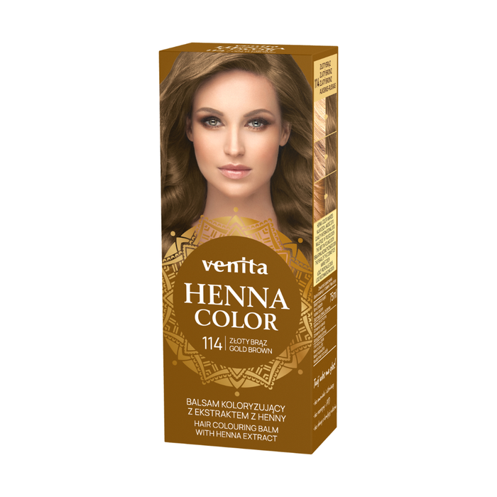 Venita Henna Color ziołowy balsam 114 Złoty Brąz 75ml main product photo