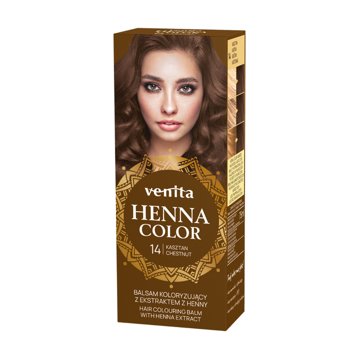 Venita Henna Color ziołowy balsam 14 kasztan main product photo