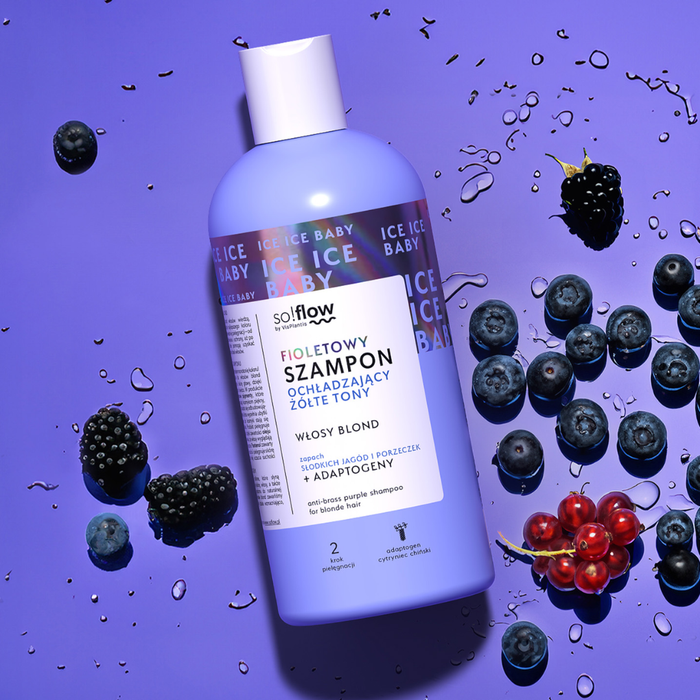 So!Flow fioletowy szampon do włosów ochładzający Żółte Tony 300ml main product photo