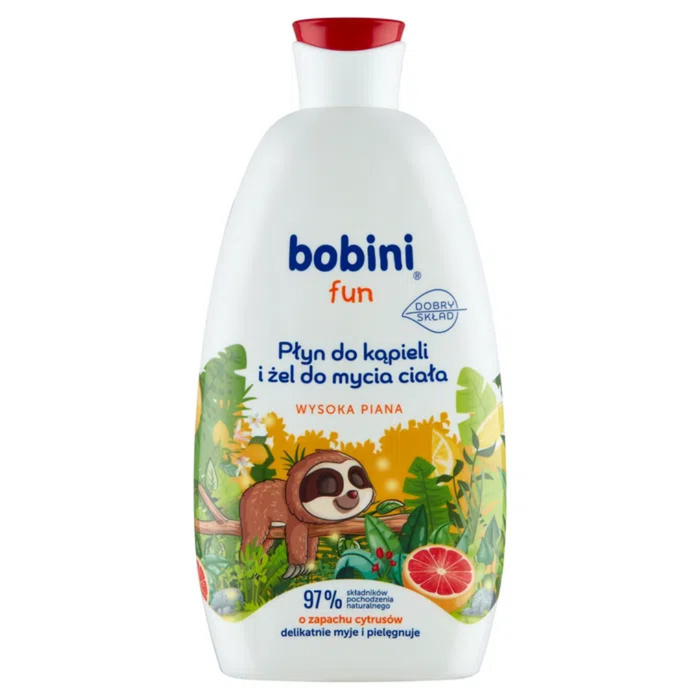 bobini Fun Płyn do kąpieli i żel mycia ciała o zapachu cytrusów 500 ml main product photo