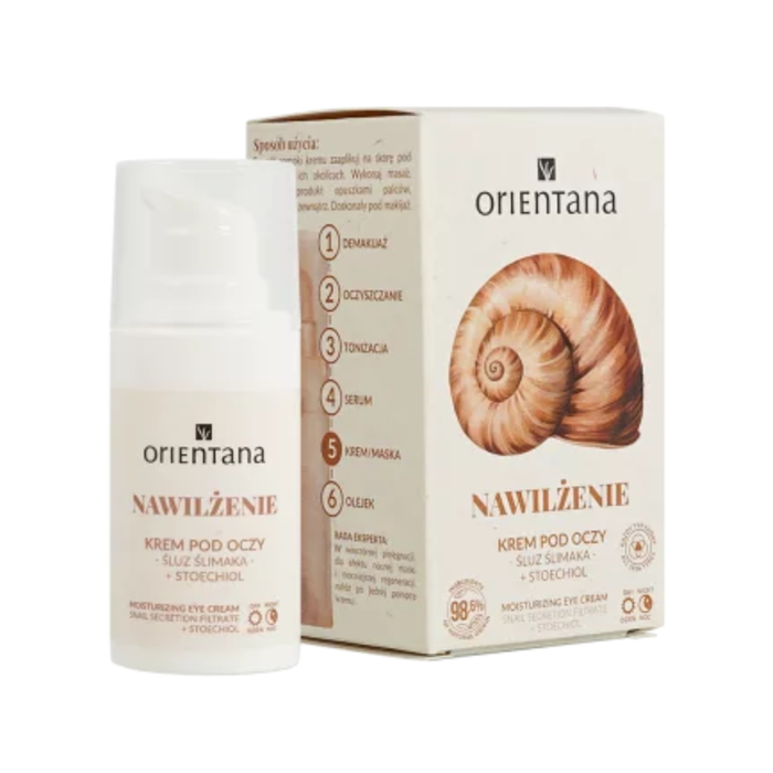 Orientana ŚLUZ ŚLIMAKA Krem pod oczy NAWILŻENIE Śluz Ślimaka Stoechiol 15ml main product photo