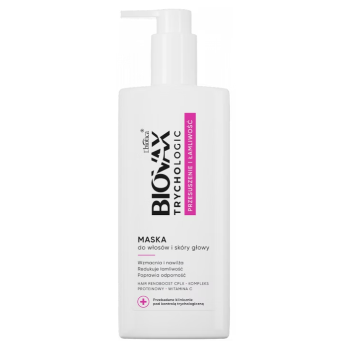 Biovax maska do włosów i skóy głowy Trychologic Przesuszenie i Łamliwość 200 ml main product photo