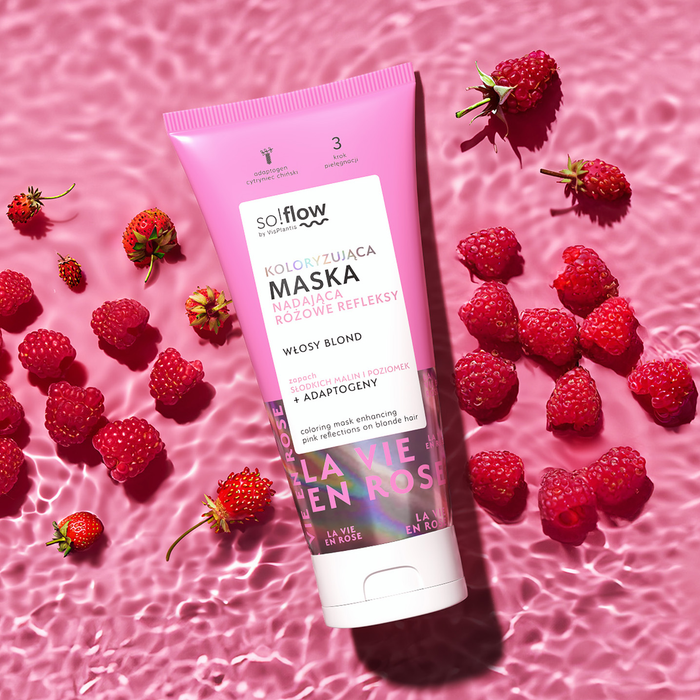 SO!FLOW RÓŻOWA MASKA DO WŁOSÓW KOLORYZUJĄCA 400ML main product photo