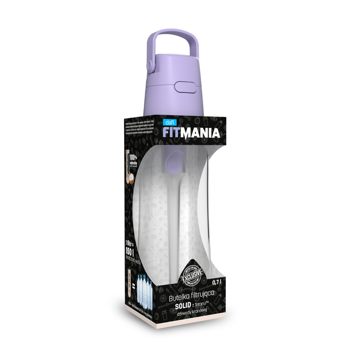 DAFI Solid Fitmania butelka filtrująca Lavender + Wkład 0,7 L main product photo