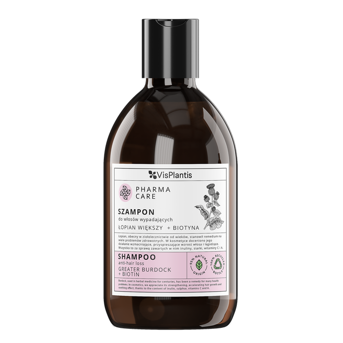 PHARMA CARE szampon do włosów wypadających, łopian większy + biotyna 500ML main product photo