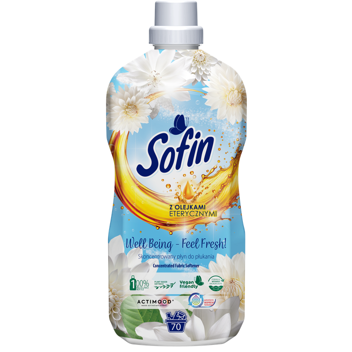Sofin well being feel Fresh płyn do płukania. 1,4l main product photo