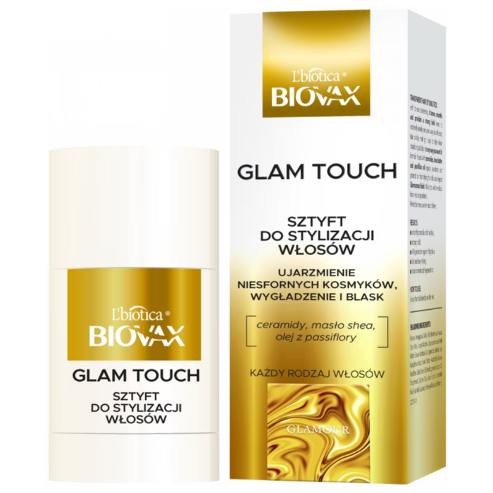 L'biotica Biovax Glamour Glam Touch wygładzający sztyft ujarzmiający 25g main product photo