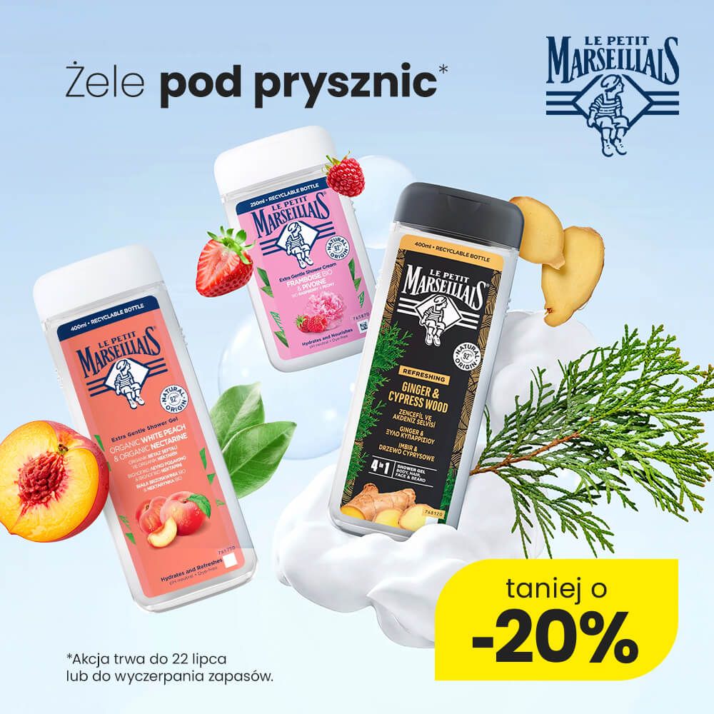 Żele pod prysznic Le petit 20% taniej