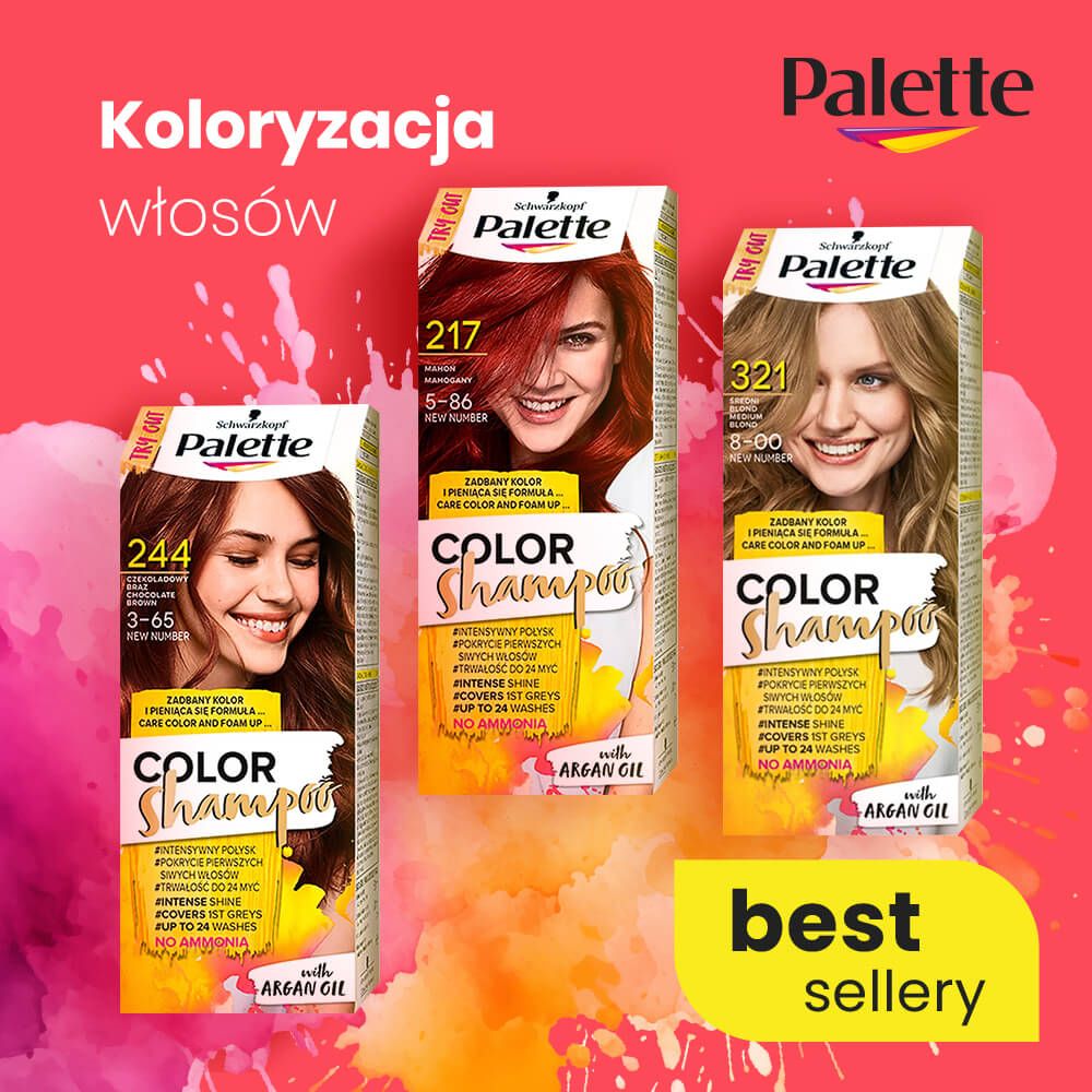 Koloryzacja włosów z palette