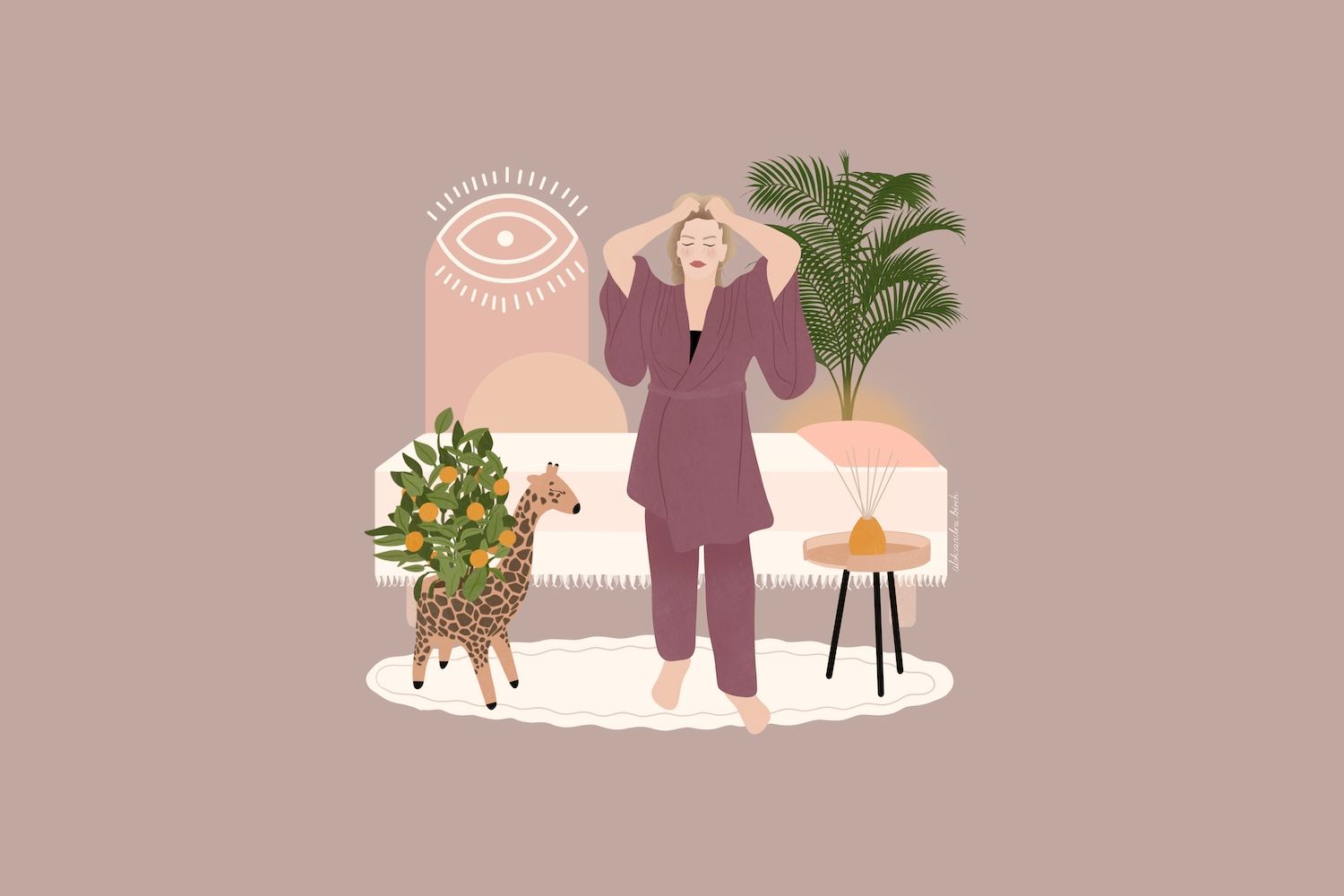Roma Szafarek na ilustracji do podcastu Stawiam na naturę