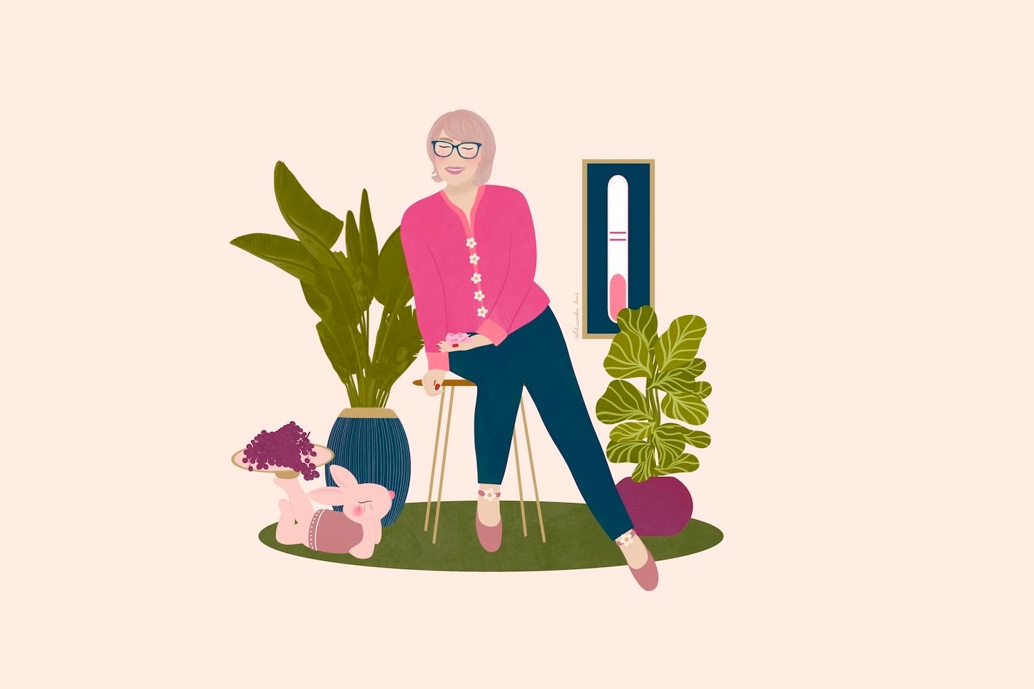 Agnieszka Grobelna na ilustracji do podcastu Stawiam na naturę