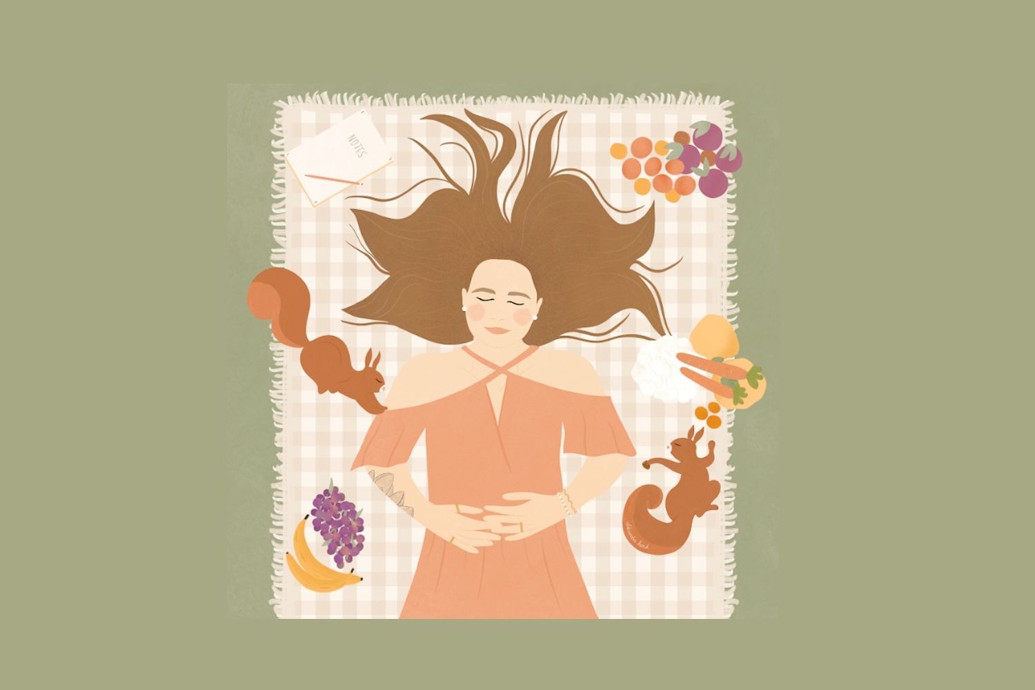 Ewa Burzyńska na ilustracji do podcastu Stawiam na naturę