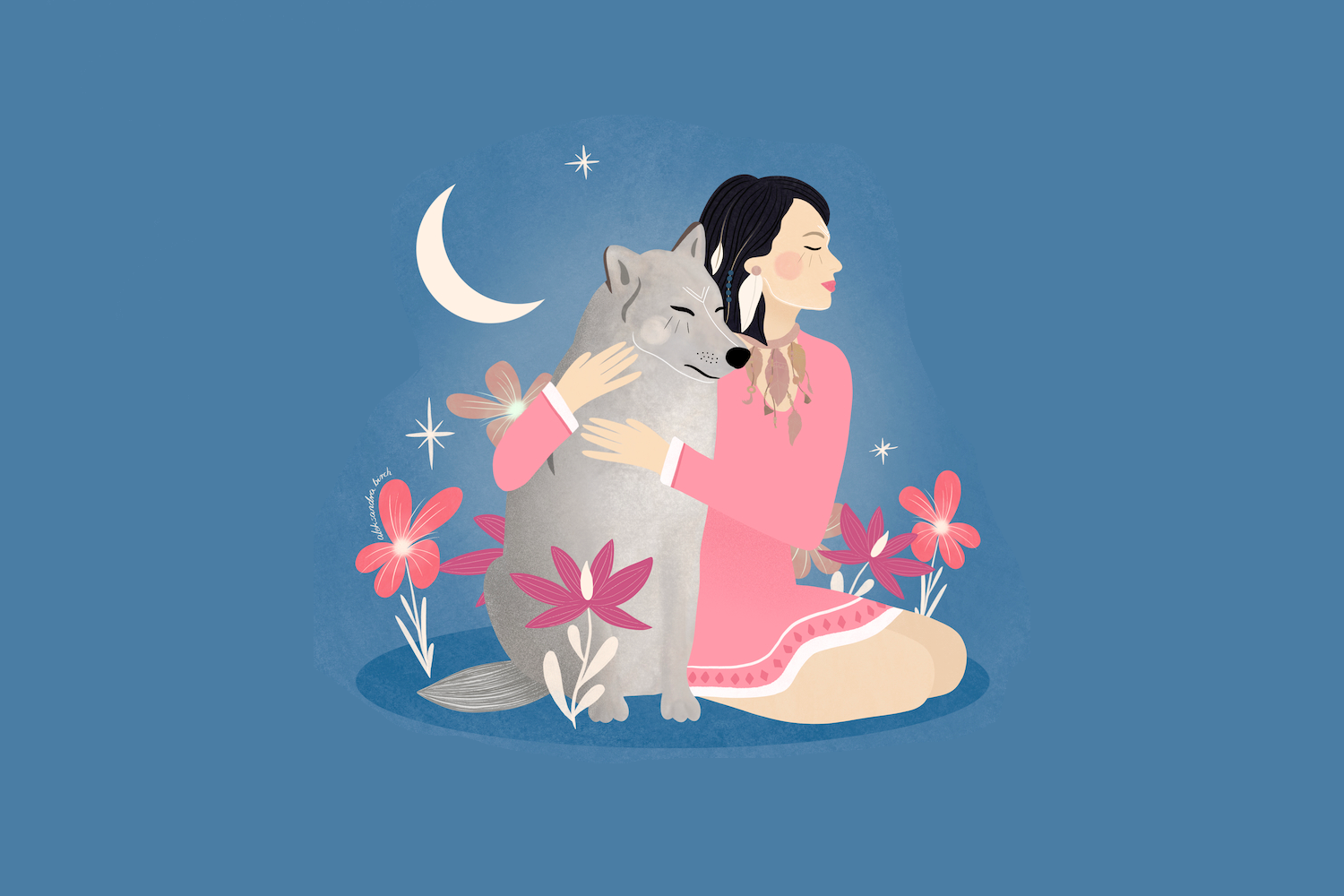 Marzena Jankowska na ilustracji do podcastu Stawiam na naturę