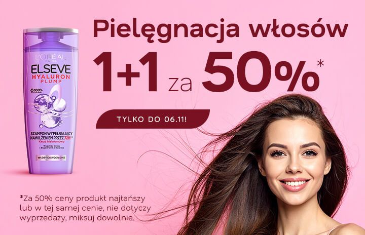 Pielęgnacja włosów 1+1 za 50%