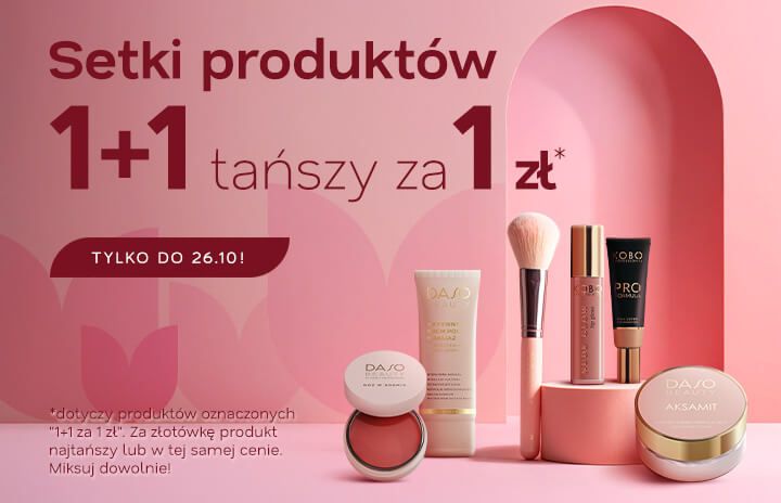 Setki produktów 1+1 za 1 zł